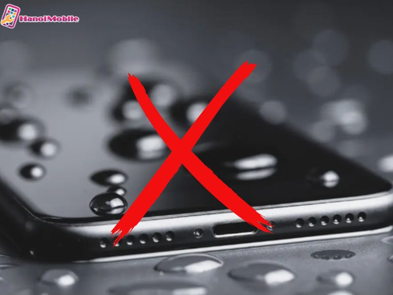 Tránh để iPhone XS tiếp xúc với môi trường ẩm ướt trong thời gian dài
